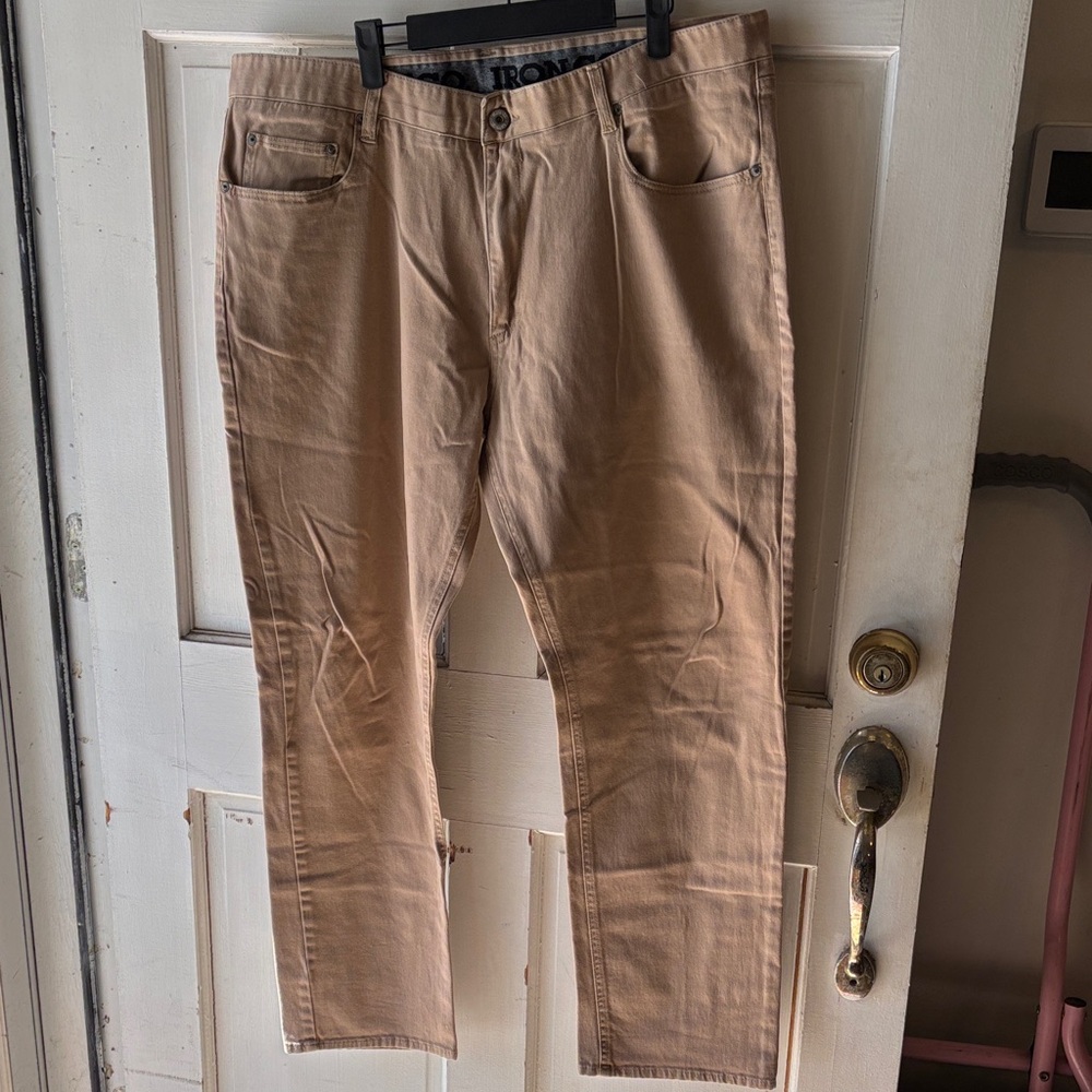 3/$20 Iron Co Men's Tan Chinos
